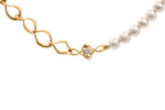 X FOCUS CHAIN PEARL NECKLACE